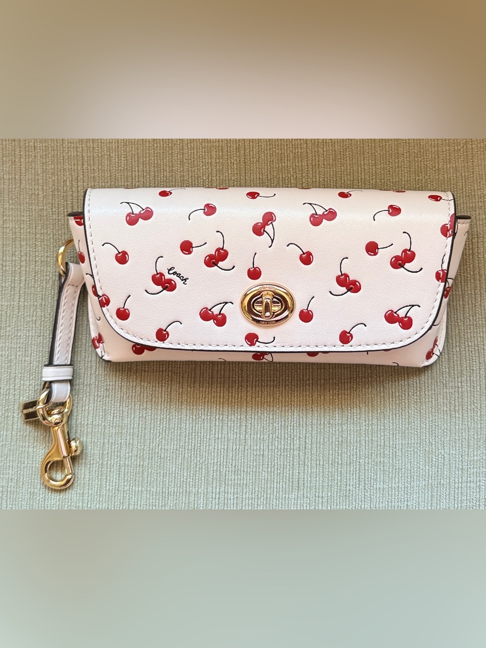 COACH Sunglasses Case with Cherries 🍒 Print NWT